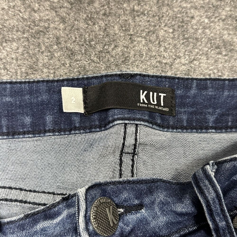 Women's Kut from the Kloth Medium Wash Mid Rise Donna Ankle Skinny Jeans sz 2‎ - Picture 5 of 8